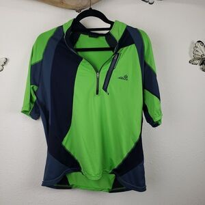 Mz Marzo lime green and black outdoor sport shirt